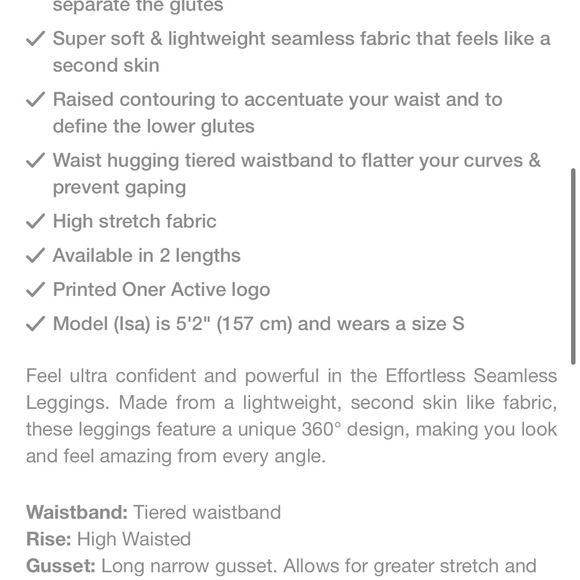 Oner Active Teal Leggings - Picture 7 of 7